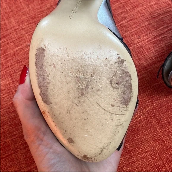 Marco De Vincenzo Spider's web-embroidered Satin Mules Shoes - Picture 9 of 13